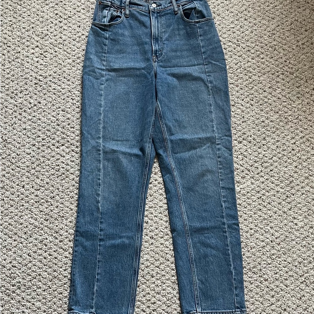Abercrombie & Fitch Dark Blue Straight Leg Jeans
